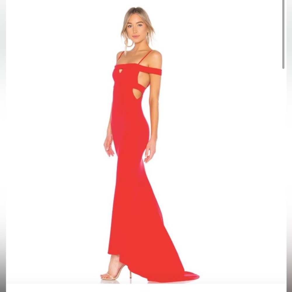 Lovers and Friends Red Dress with mini train